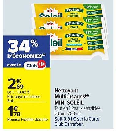 Nettoyant Multi-usages MINI SOLEIL