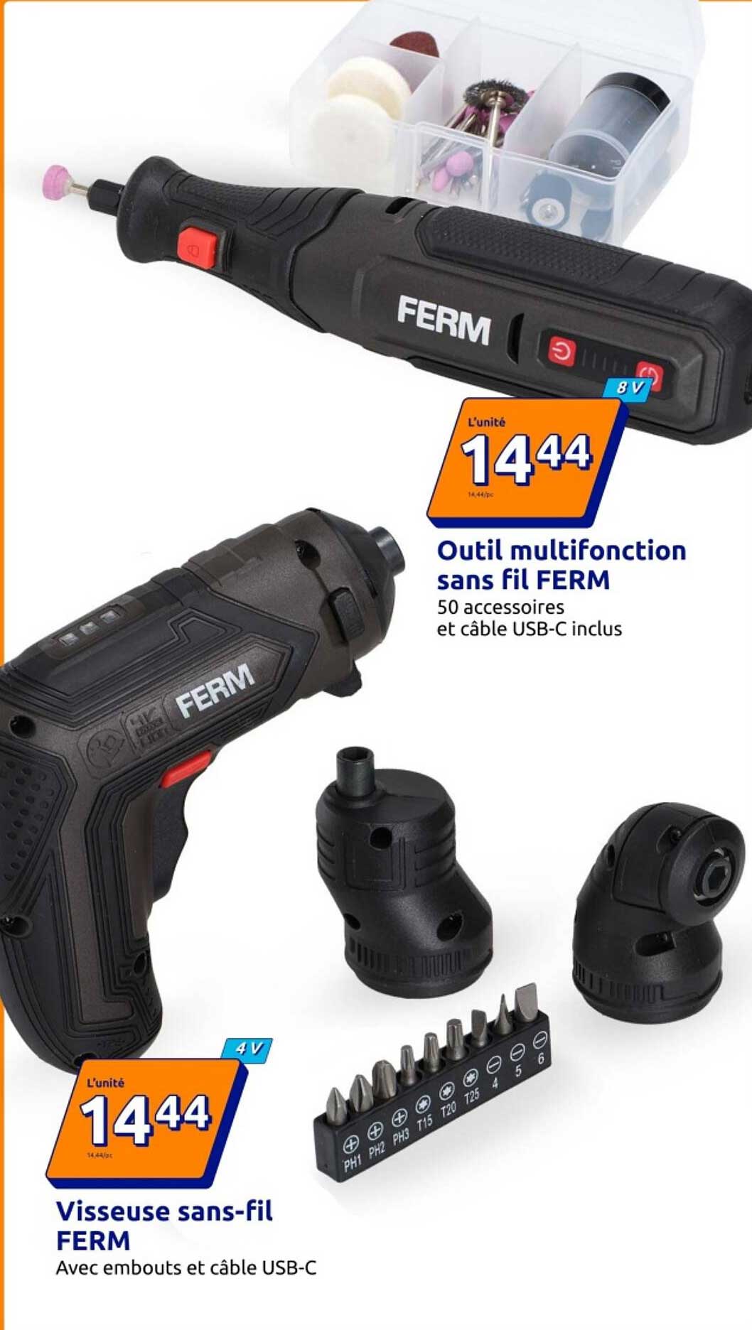 Outil multifonction sans fil FERM