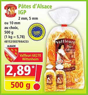 Pâtes d’Alsace IGP