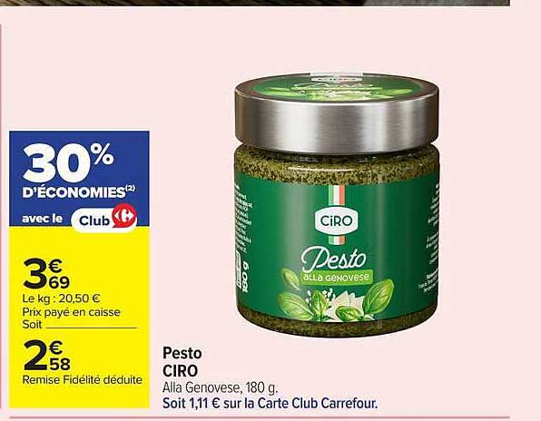 Pesto CIRO Alla Genovese, 180 g.
