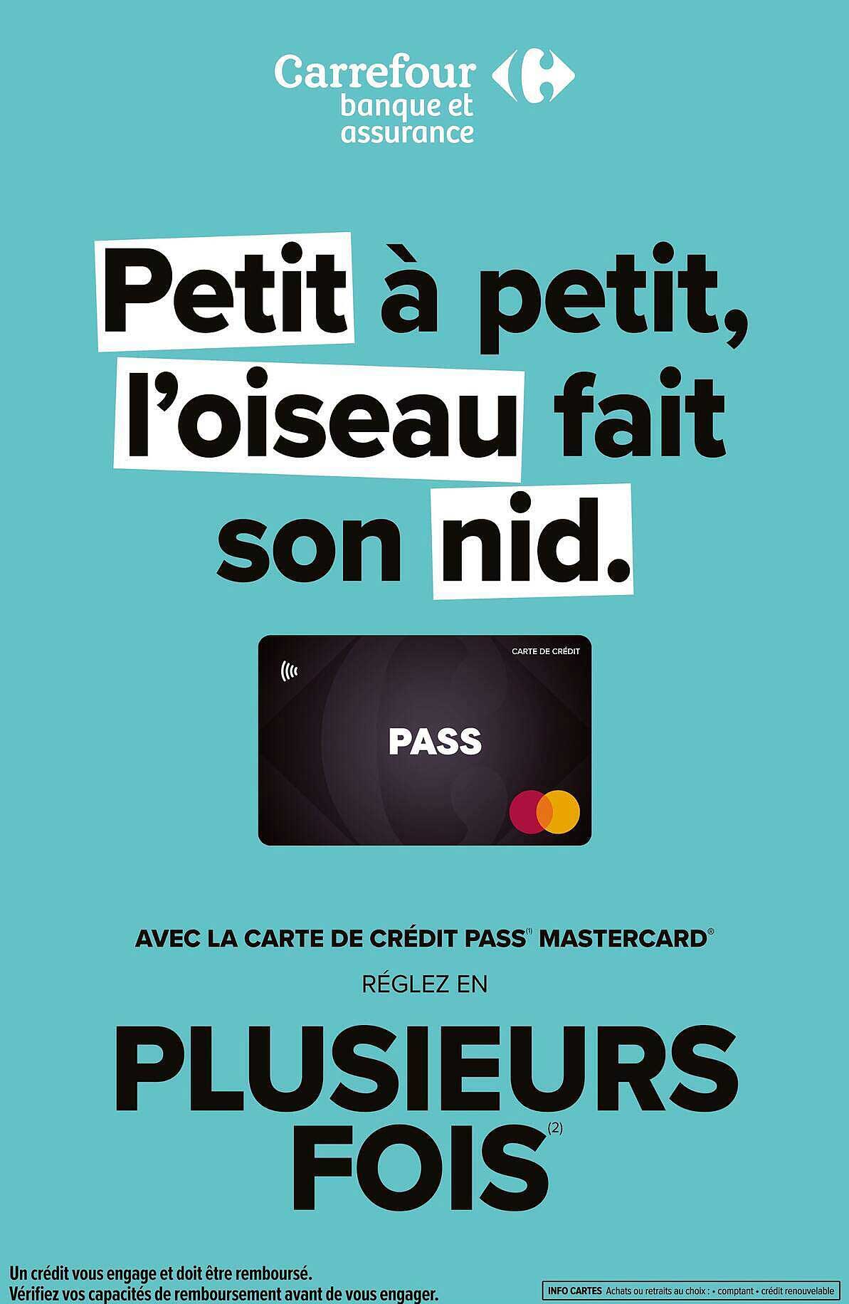 Petit à petit, l’oiseau fait son nid.