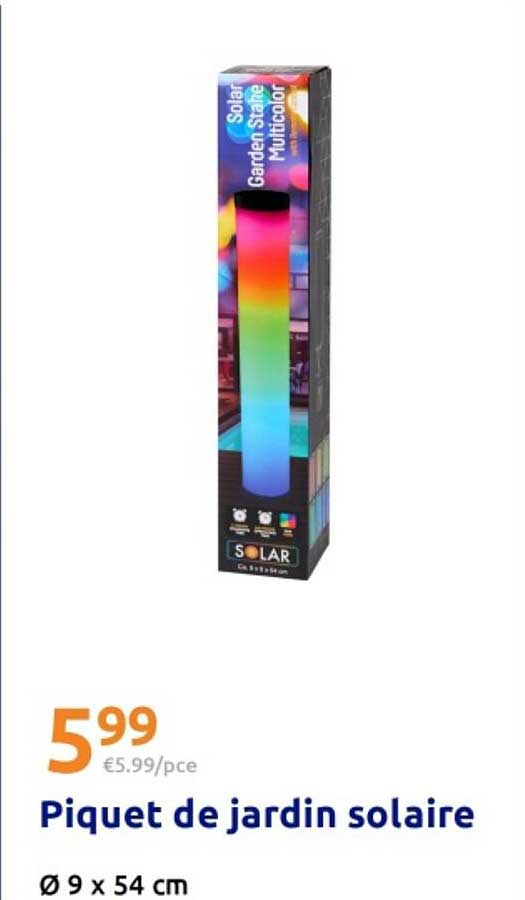 Piquet de jardin solaire