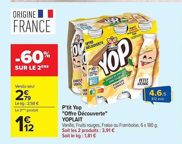 P'it Top "Offre Découverte" YOPLAIT