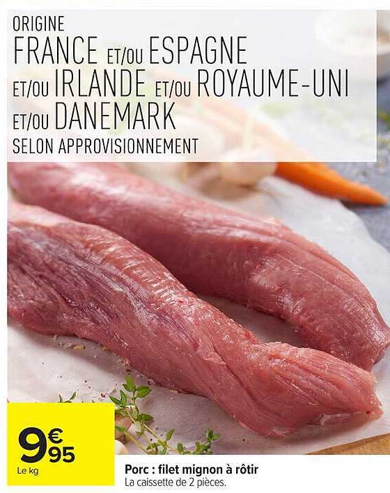 Porc : filet mignon à rôtir