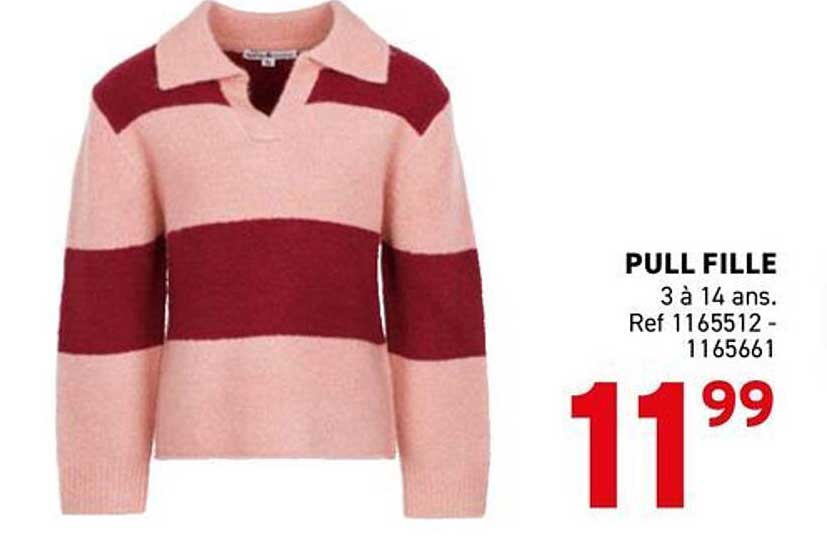 PULL FILLE 3 à 14 ans. Ref 1165512 - 1165661