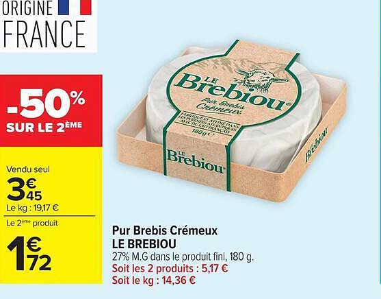 Pur Brebis Crémeux LE BREBIOU