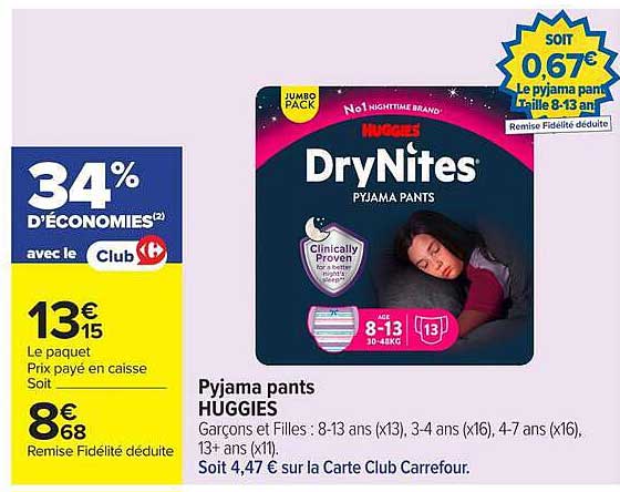 Pyjama pants HUGGIES