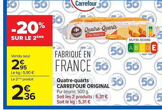 Quatre-quarts CARREFOUR ORIGINAL