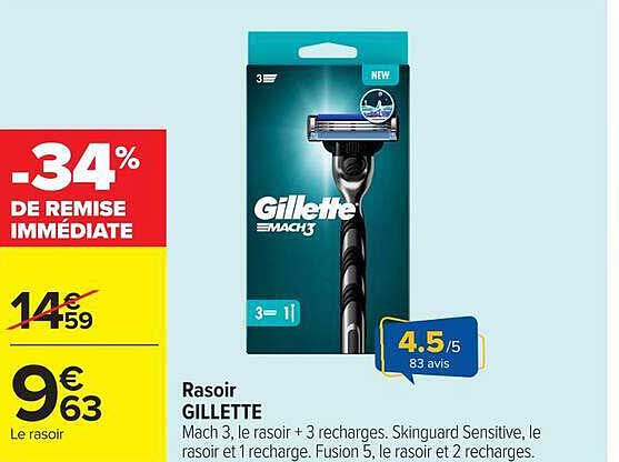 Rasoir GILLETTE Mach 3