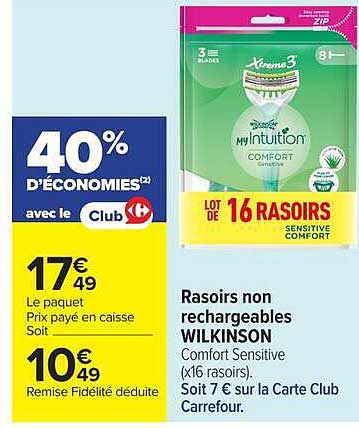 Rasoirs non rechargeables WILKINSON