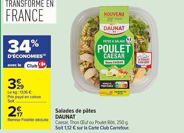 Salades de pâtes DAUNAT