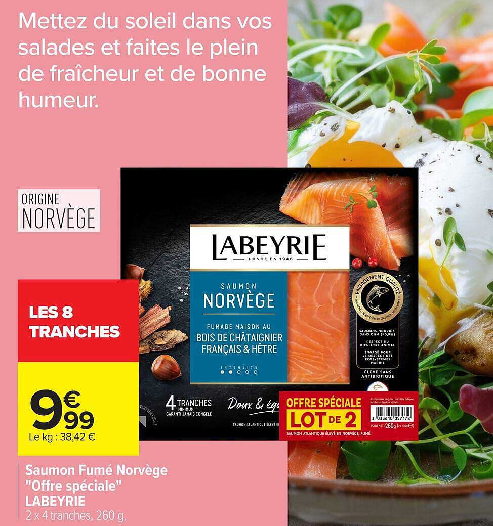 Saumon Fumé Norvège "Offre spéciale" LABEYRIE