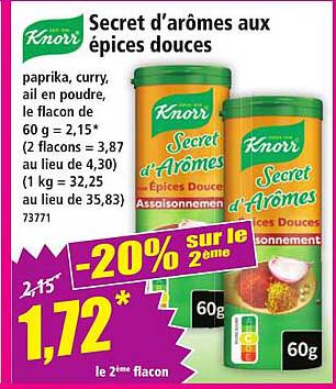 Secret d’arômes aux épices douces