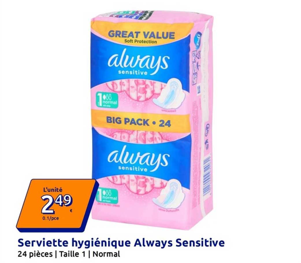 Serviette hygiénique Always Sensitive