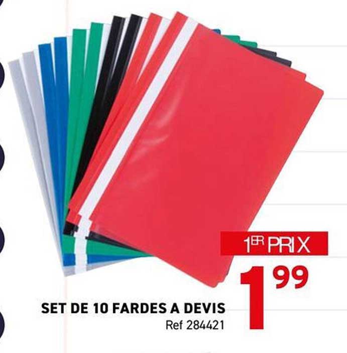 SET DE 10 FARDES A DEVIS Ref 284421