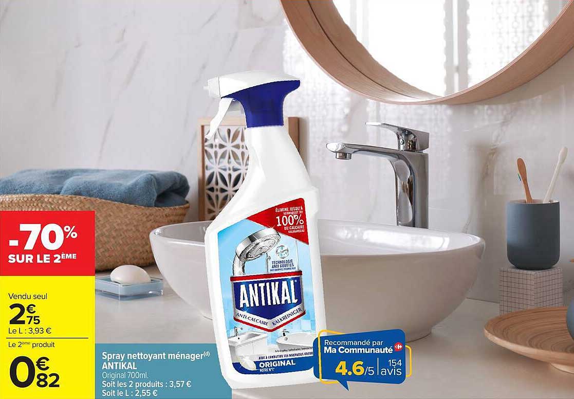Spray nettoyant ménager ANTIKAL Original 700ml