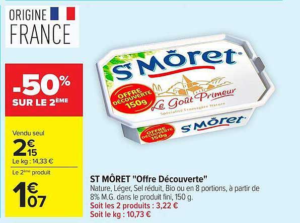 ST MÔRET "Offre Découverte"