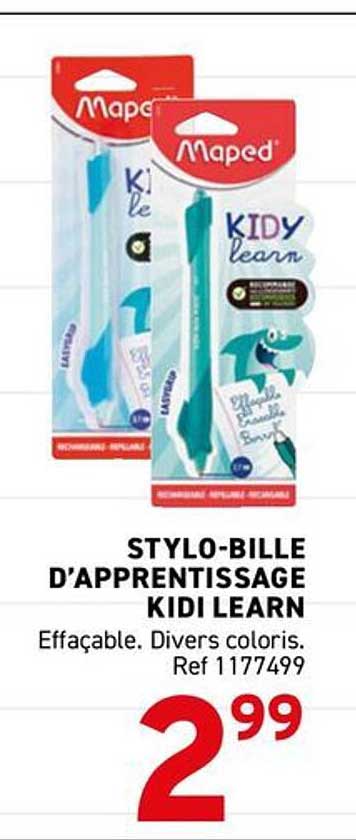 STYLO-BILLE D’APPRENTISSAGE KIDI LEARN