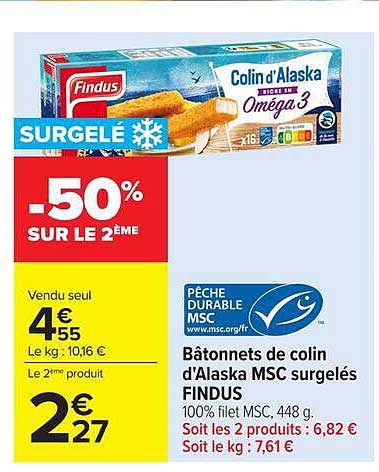 SURGELÉ -50% SUR LE 2ÈME