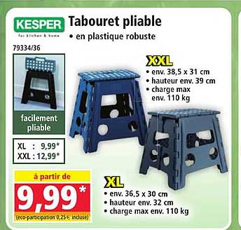 Tabouret pliable