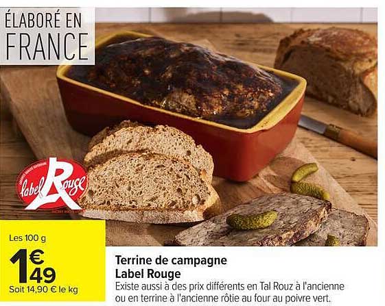 Terrine de campagne Label Rouge