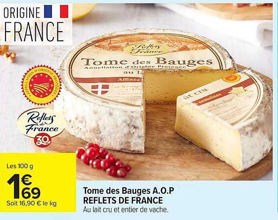 Tome des Bauges A.O.P REFLETS DE FRANCE