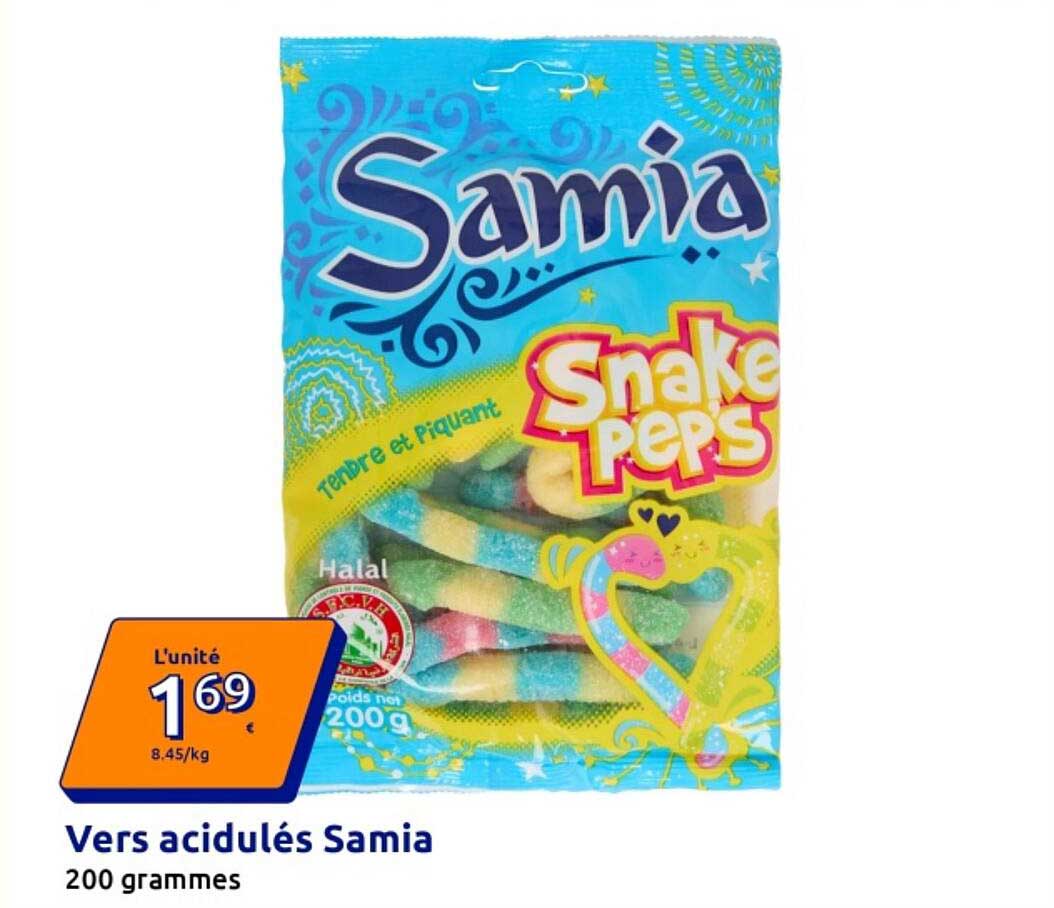 Vers acidulés Samia