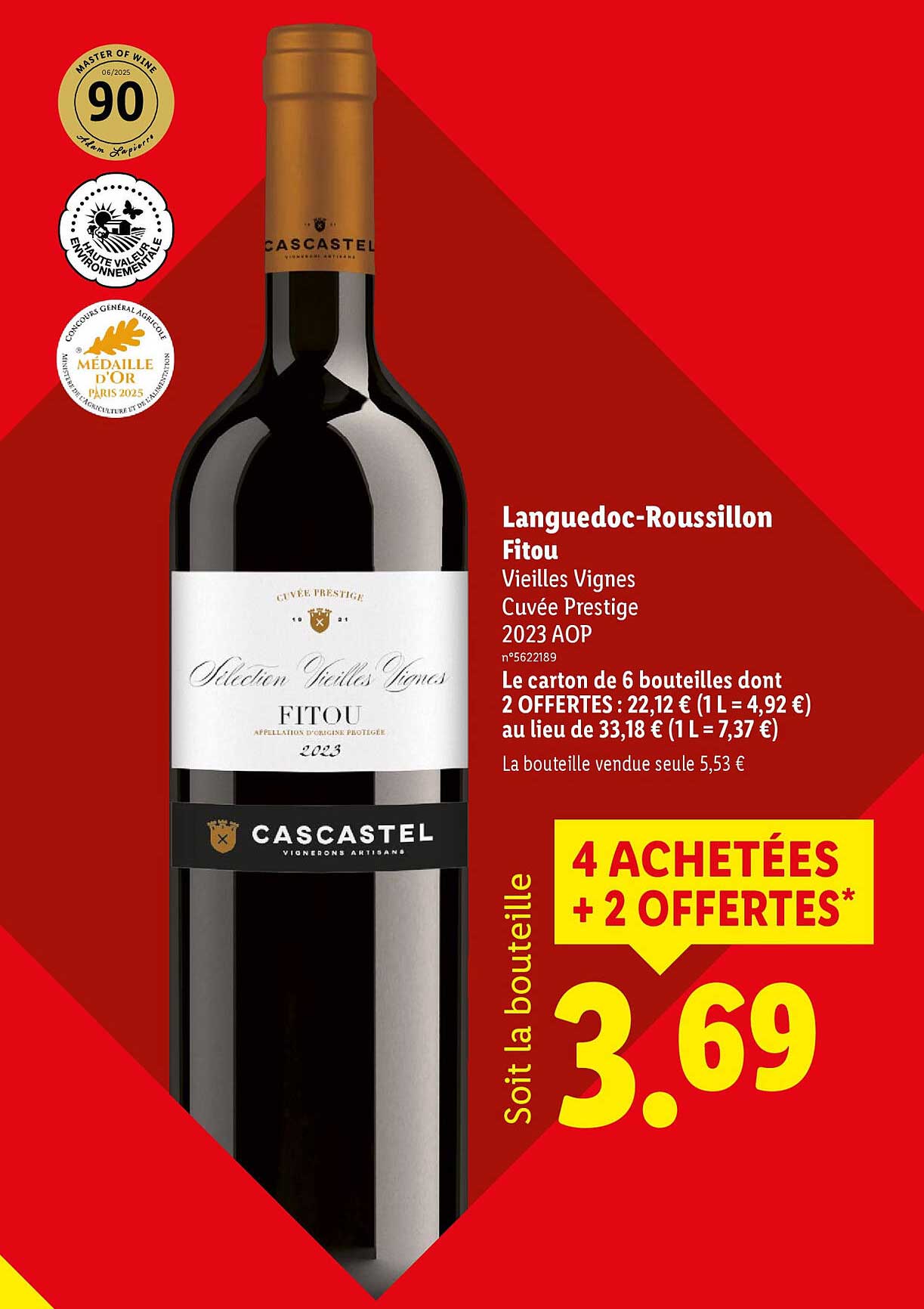 4 ACHETÉES + 2 OFFERTES*