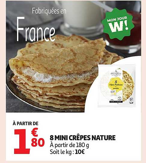 8 MINI CRÊPES NATURE