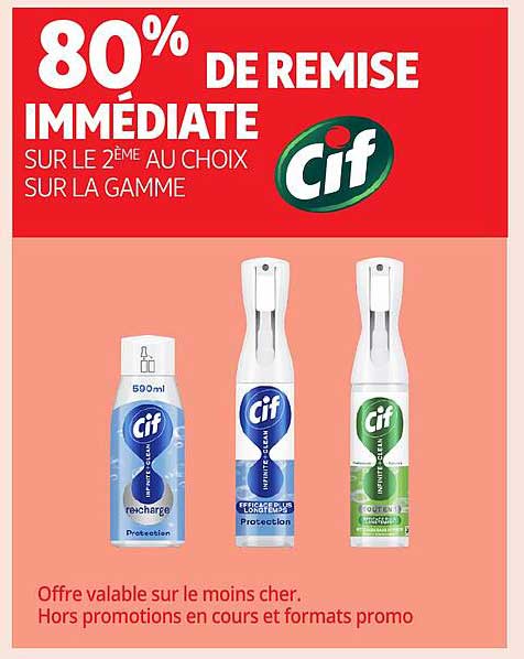 80% DE REMISE IMMEDIATE SUR LE 2ÈME AU CHOIX SUR LA GAMME