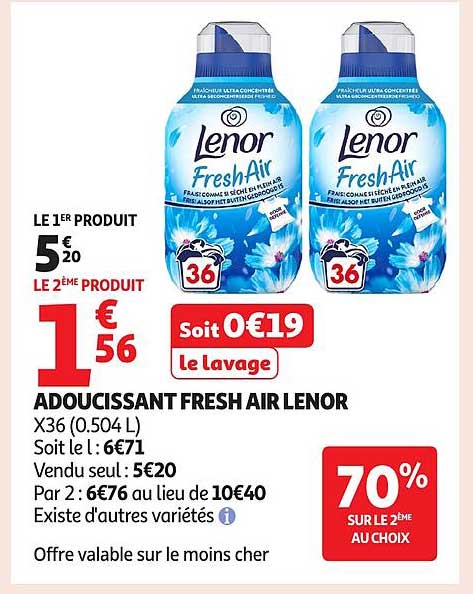ADOUCISSANT FRESH AIR LENOR
