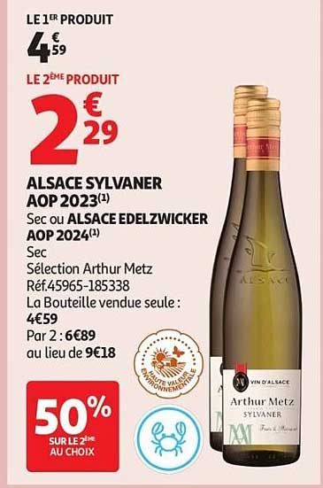 ALSACE SYLVANER AOP 2023