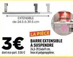 BARRE EXTENSIBLE À SUSPENDRE
