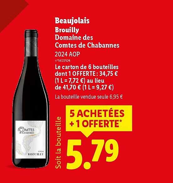 Beaujolais Brouilly Domaine des Comtes de Chabannes