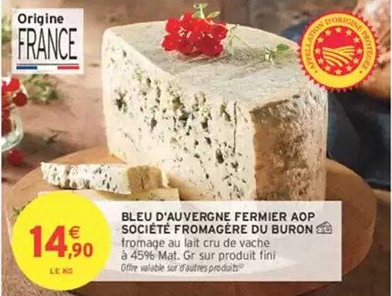 BLEU D'AUVERGNE FERMIER AOP SOCIÉTÉ FROMAGÈRE DU BURON