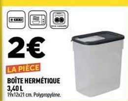 BOÎTE HERMÉTIQUE 3,40 L