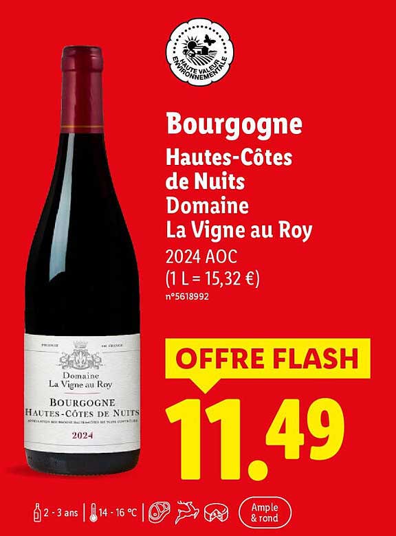 Bourgogne Hautes-Côtes de Nuits Domaine La Vigne au Roy