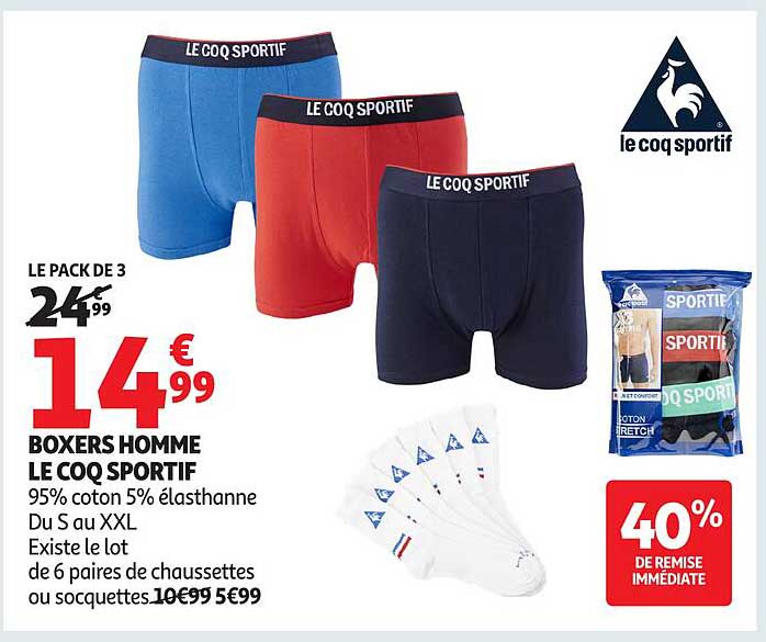 BOXERS HOMME LE COQ SPORTIF