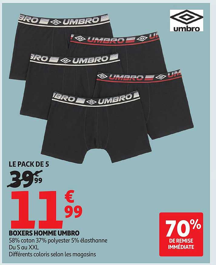 BOXERS HOMME UMBRO