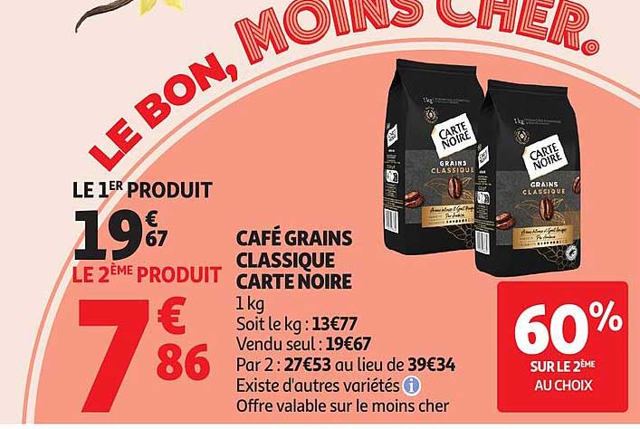 Café Grains Classique Carte Noire