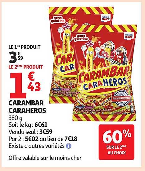 CARAMBAR CARAHEROS 380 g