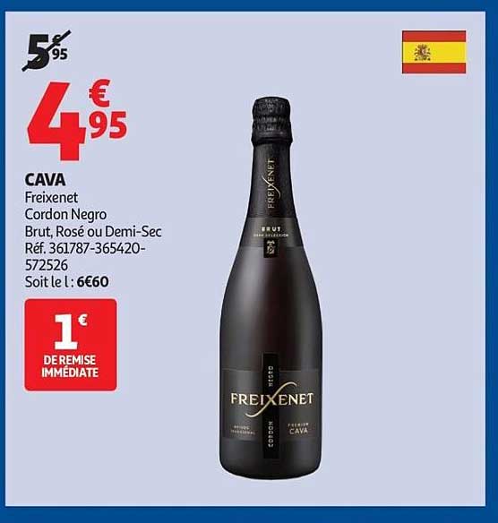 CAVA Freixenet Cordon Negro Brut, Rosé ou Demi-Sec