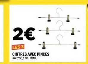 CINTRES AVEC PINCES