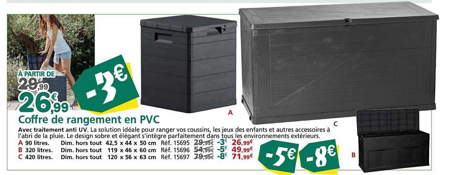 Coffre de rangement en PVC
