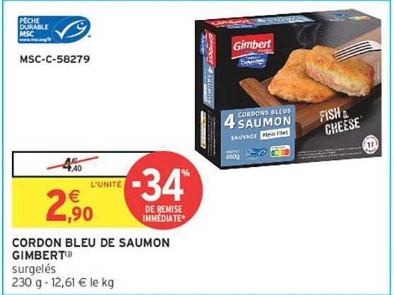 CORDON BLEU DE SAUMON GIMBERT®