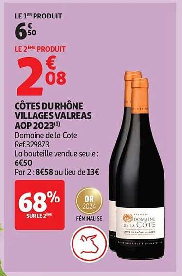 CÔTES DU RHÔNE VILLAGES VALREAS AOP 2023