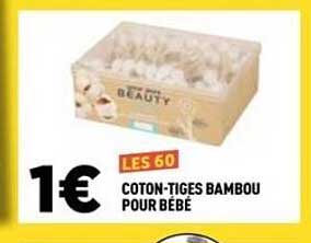 COTON-TIGES BAMBOU POUR BÉBÉ