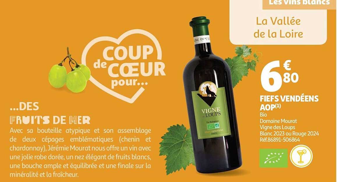 Coup de cœur pour des fruits de mer