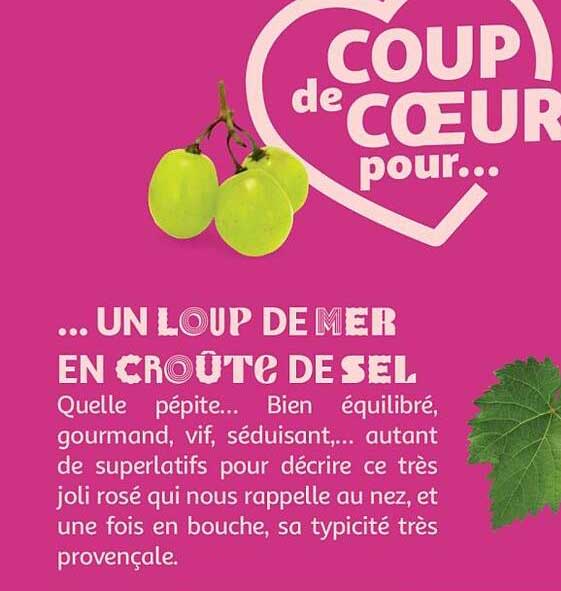 Coup de cœur pour... un loup de mer en croûte de sel