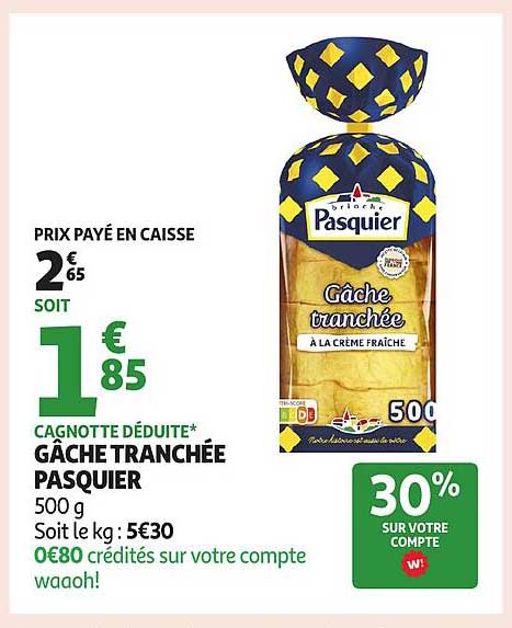 GÂCHE TRANCHÉE PASQUIER